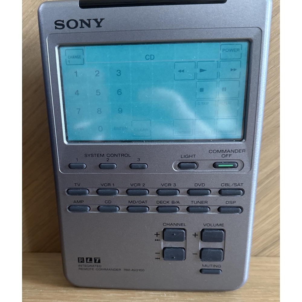 Sony Remote Commander RM-AV2100 Silver Universal Touchscreen AV Remote Japan